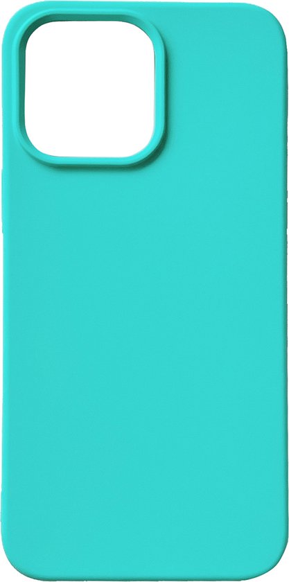 Apple iPhone 14 Pro Max Hoesje - Turquoise - Matte Siliconen Back Cover