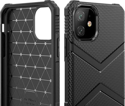 Apple iPhone 11 Hoesje - Zwart - Anti-Shock Anti Slip Back Cover