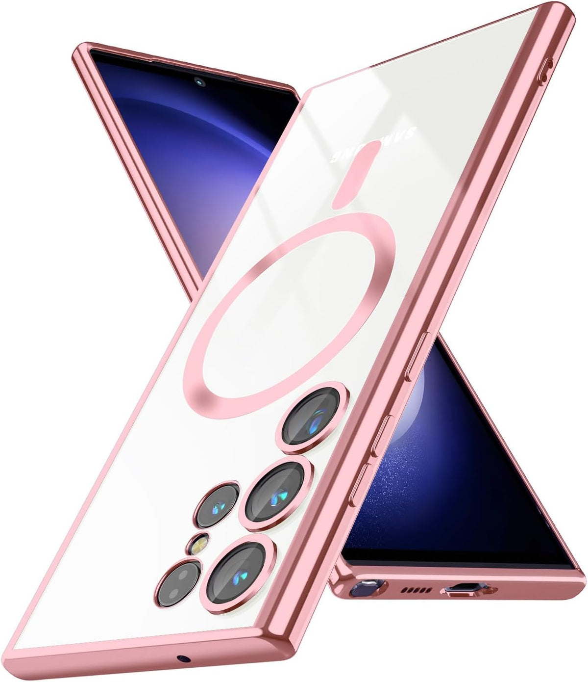 Samsung Galaxy S24 Ultra Case - Pink - Silicone MagSafe Back Cover