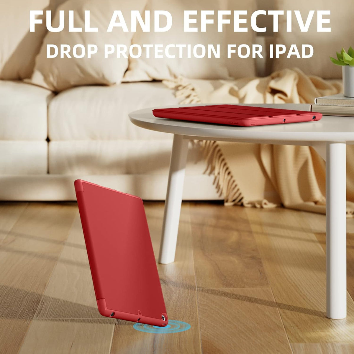 Apple iPad 8 10.2 (2020) Tablethoes - Rood - Smart Cover
