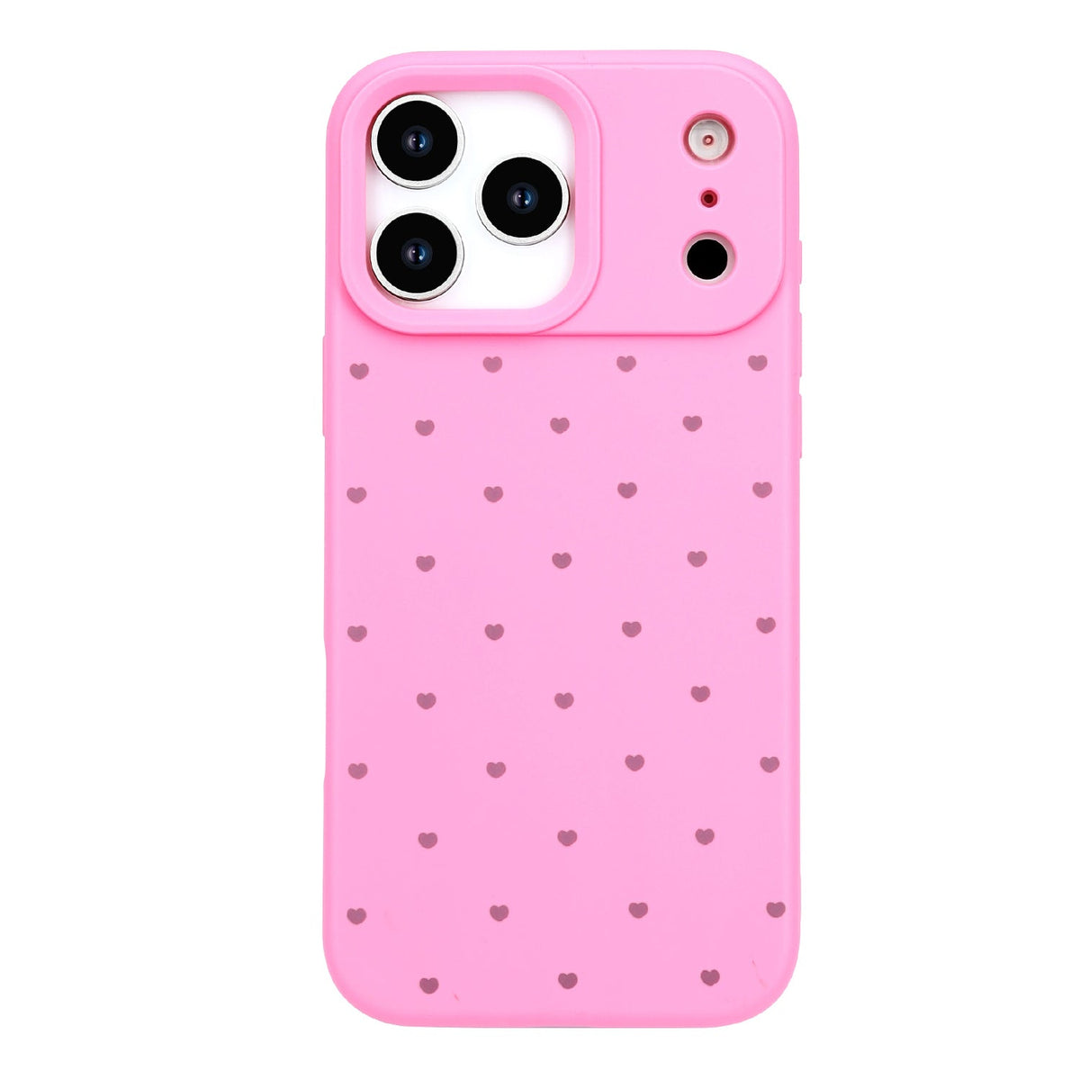 Apple iPhone 18 Pro Max Hülle - Neonrosa - Herzchen-Backcover