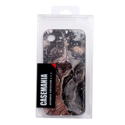 Apple iPhone 16e Case - Black - Marble MagSafe Back Cover