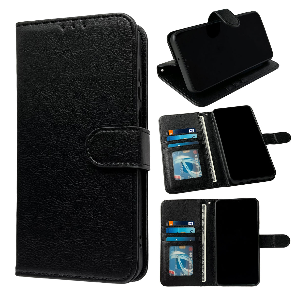 Apple iPhone 16 Hoesje - Zwart - Bookcase