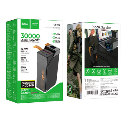 Hoco Powerbank 30.000mAh 65W - Zwart