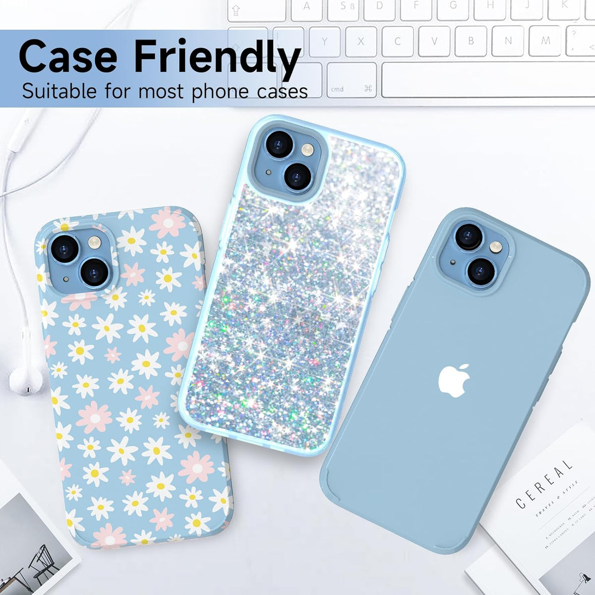 Apple iPhone 15 Plus Lens Protector - Blauw - 1 Stuk