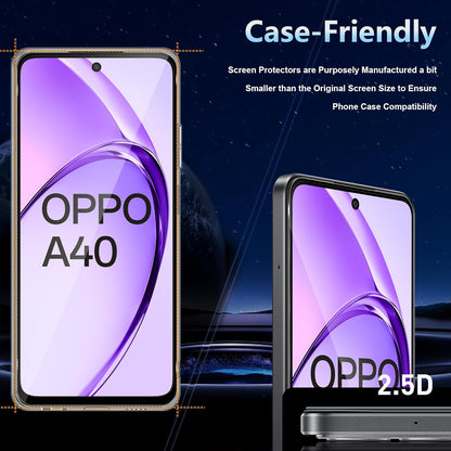Oppo A60 / A40m / A40 Schutzfolie - Full Cover - 2 Stück
