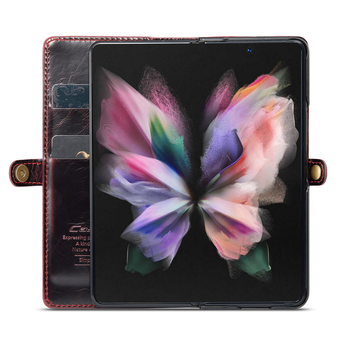 Samsung Galaxy Z Fold 4 Hoesje - Crimson Red - Bookcase