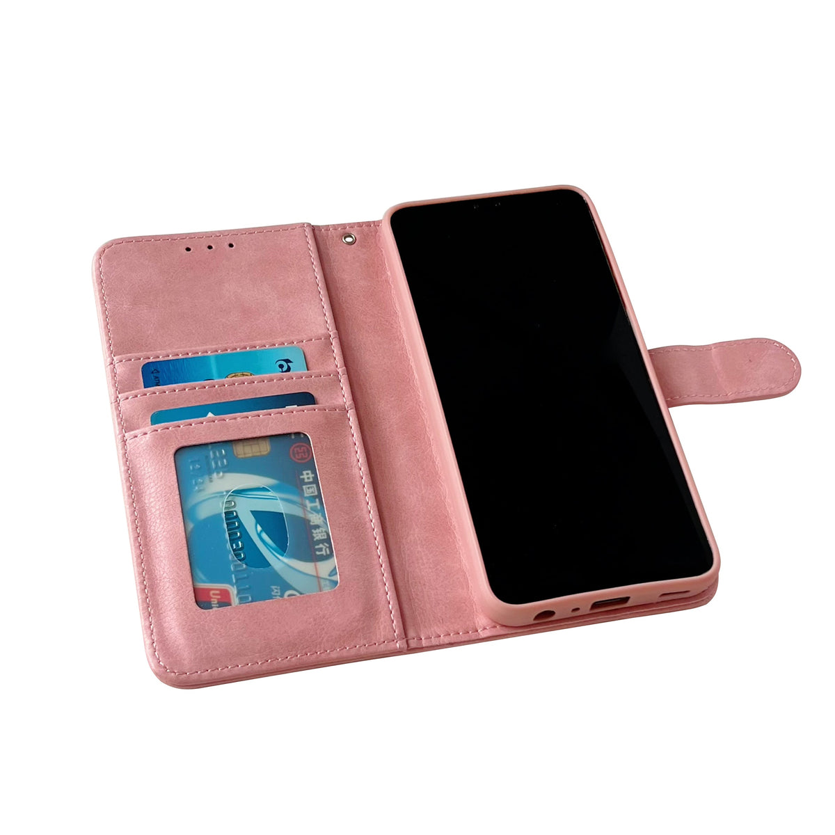 Apple iPhone 16e Hoesje - Roze - Luxe Bookcase
