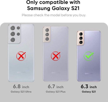 Samsung Galaxy S21 Hoesje - Zwart - Armor Back Cover