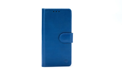 Apple iPhone 17 Pro Max Hülle - Navy Blue - Echtleder MagSafe Klapphülle mit Kartenfach