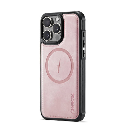 Apple iPhone 16 Pro Max Hoesje - Pale Pink - Kunstleer MagSafe Back Cover