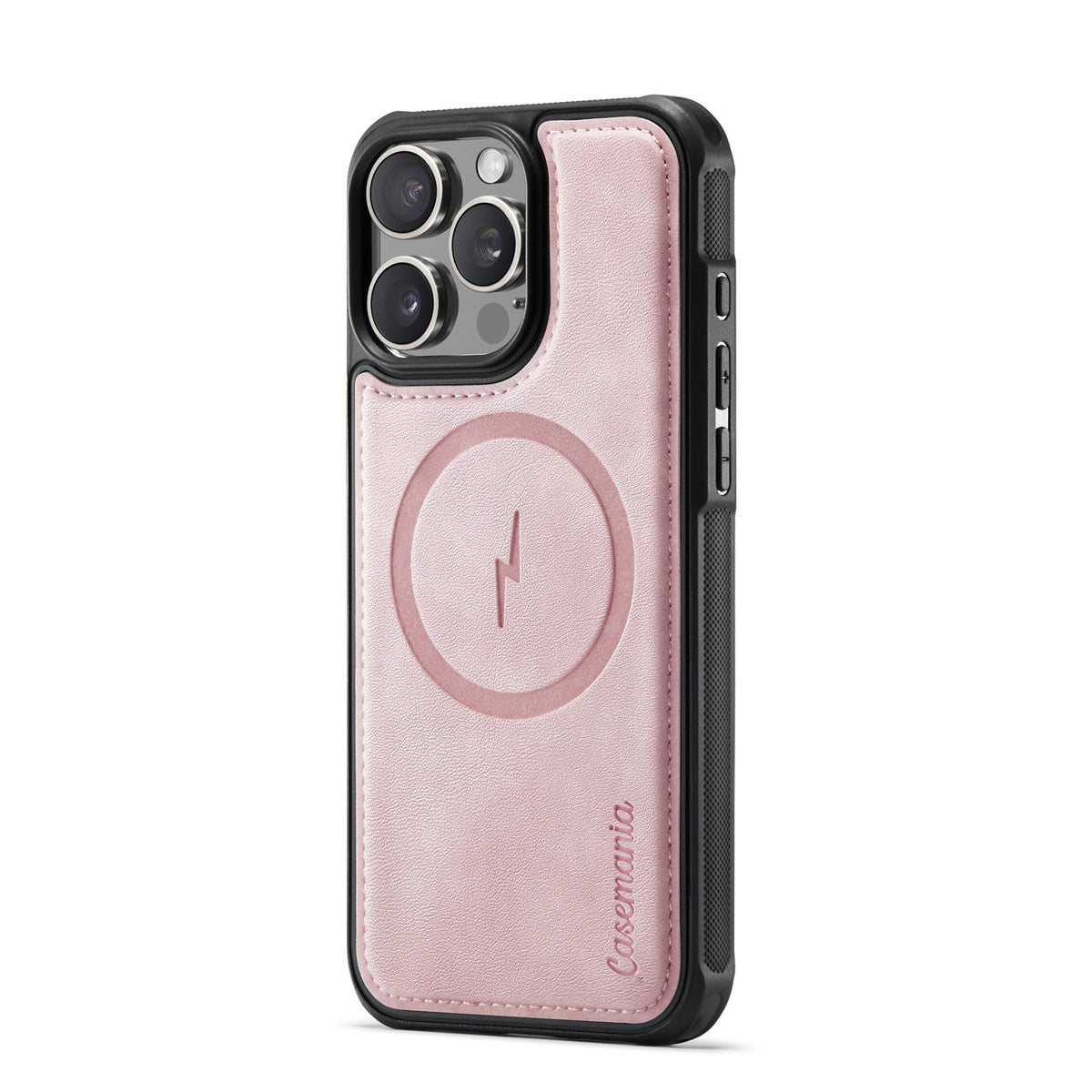 Apple iPhone 16 Pro Hoesje - Pale Pink - Kunstleer MagSafe Back Cover
