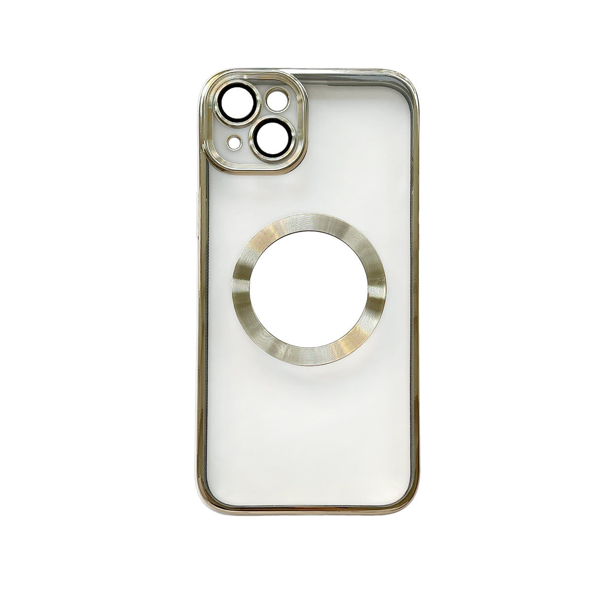 Apple iPhone 15 Plus Hülle - Gold - Silikon-MagSafe-Backcover