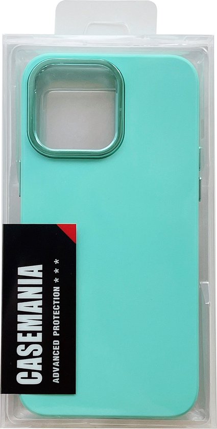 Apple iPhone 14 Pro Hoesje - Turquoise - Shockproof Siliconen Back Cover