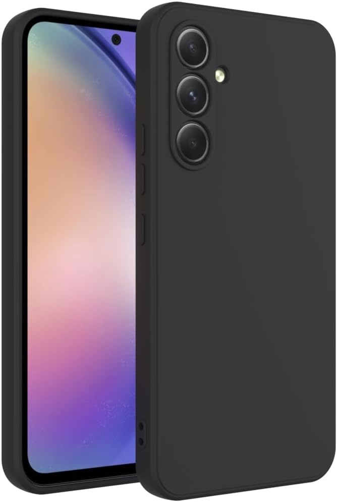 Samsung Galaxy A17 Hoesje - Zwart - Casemania Liquid Siliconen Back Cover