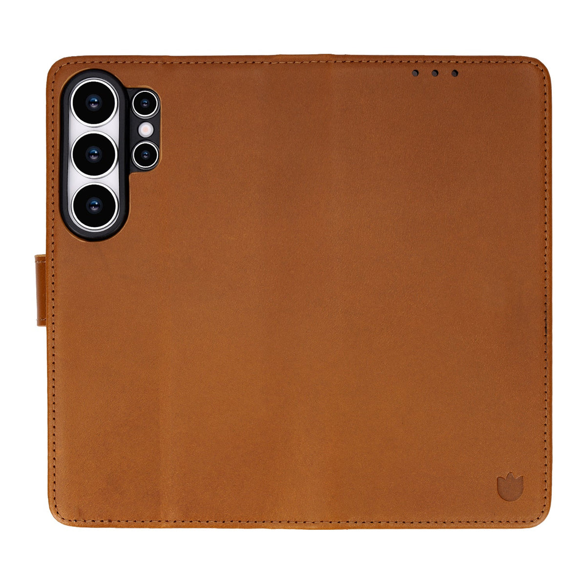 Samsung Galaxy S26 Ultra Hoesje - Sienna Brown - Echt Leren Bookcase
