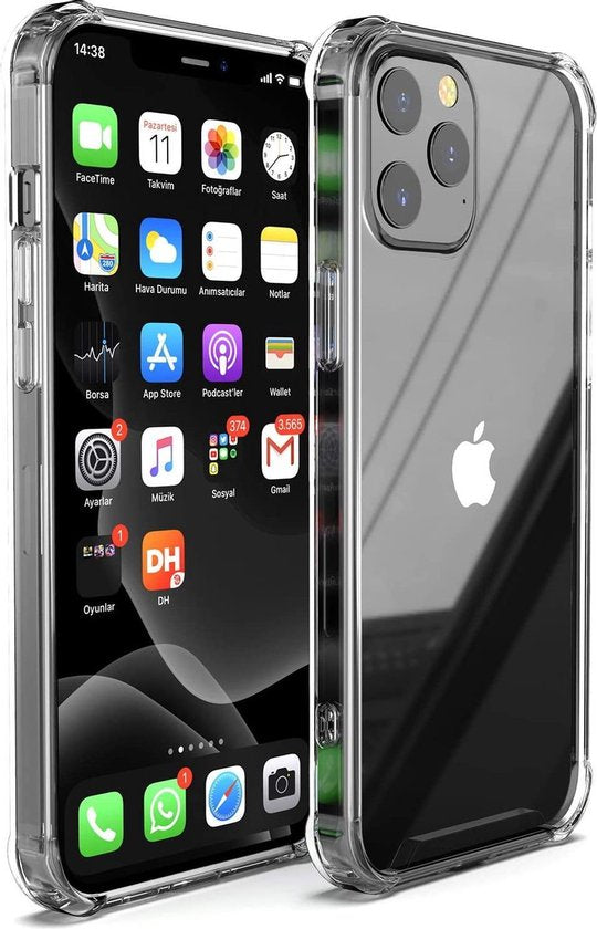 Apple iPhone 12 Pro Max Case - Clear - Shockproof Back Cover