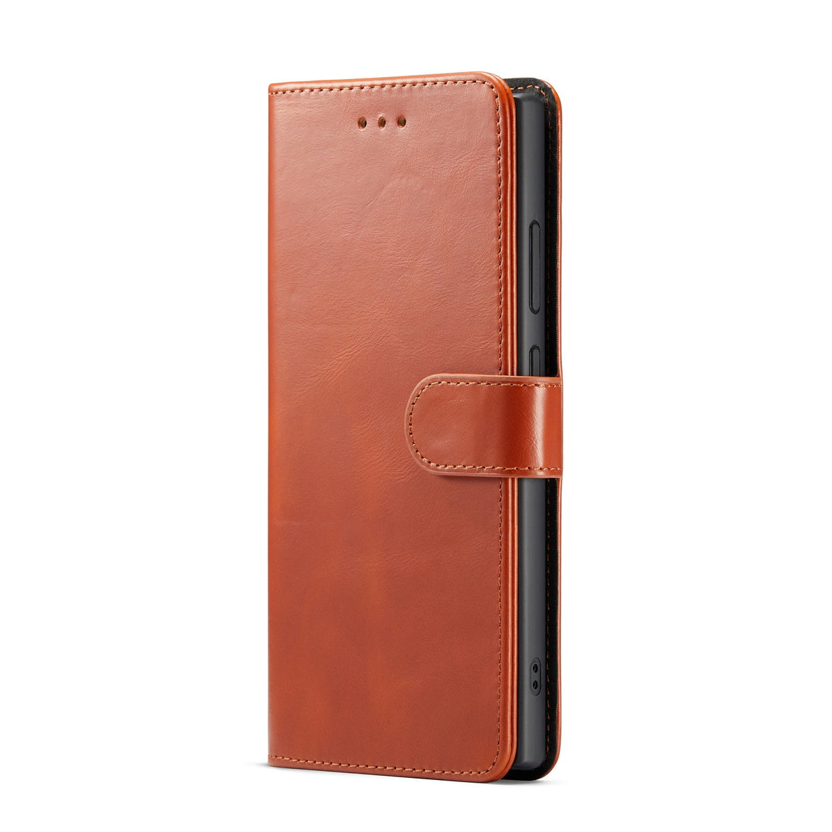 Samsung Galaxy S24 Ultra Hoesje - Sienna Brown - Echt Leren 2 in 1 Bookcase