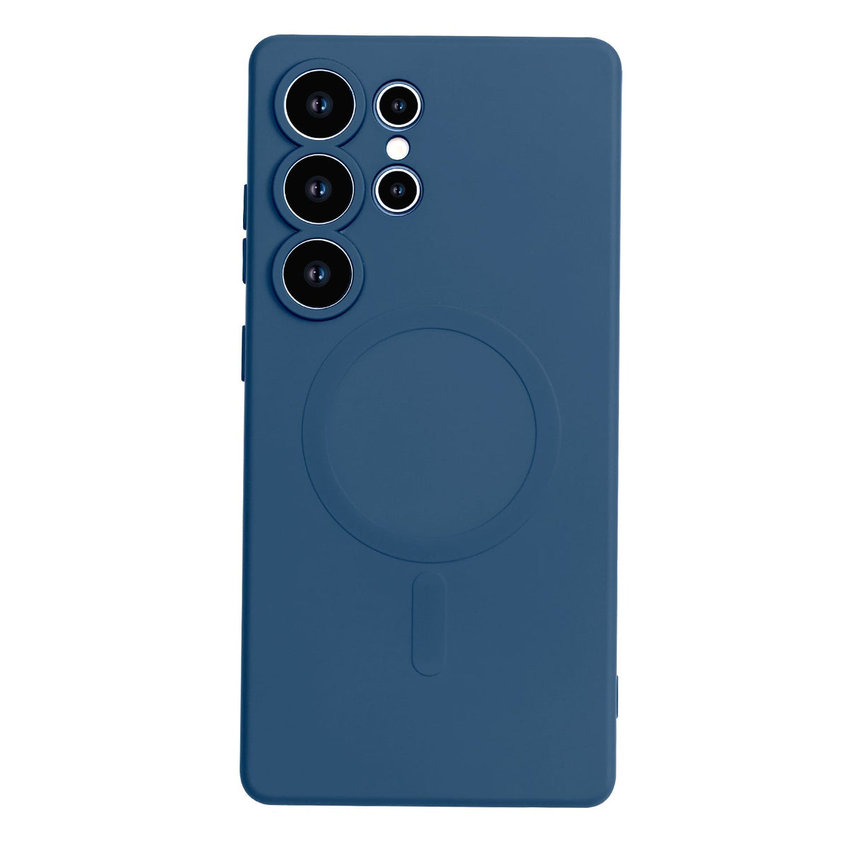 Samsung Galaxy S25 Ultra Hoesje - Donker Blauw - Liquid Siliconen MagSafe Back Cover