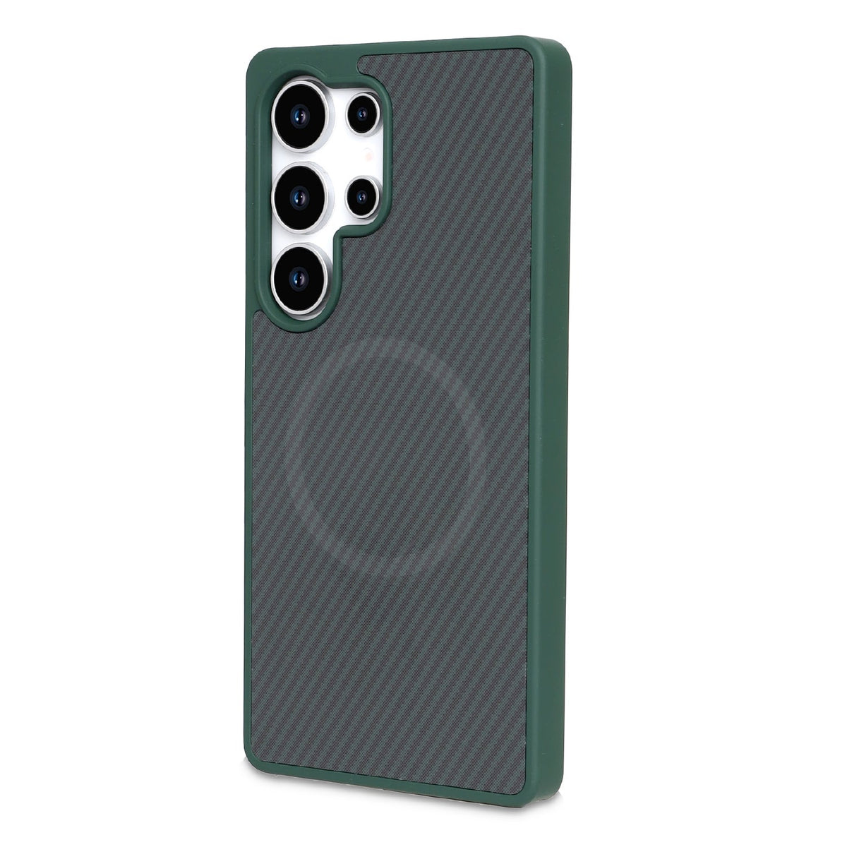 Samsung Galaxy S24 Ultra Case - Green - Carbon MagSafe Back Cover