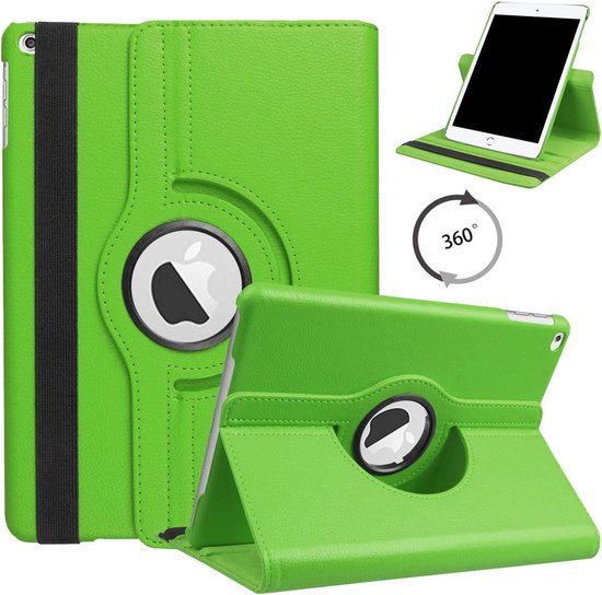 Apple iPad 7 10.2 (2019) Tablethoes - Groen - Draaibare Bookcase