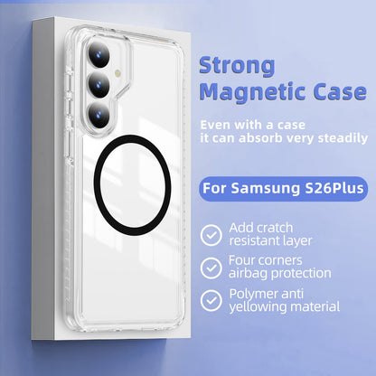 Samsung Galaxy S26 Plus Hoesje - Zwart - Minimalistic MagSafe Back Cover