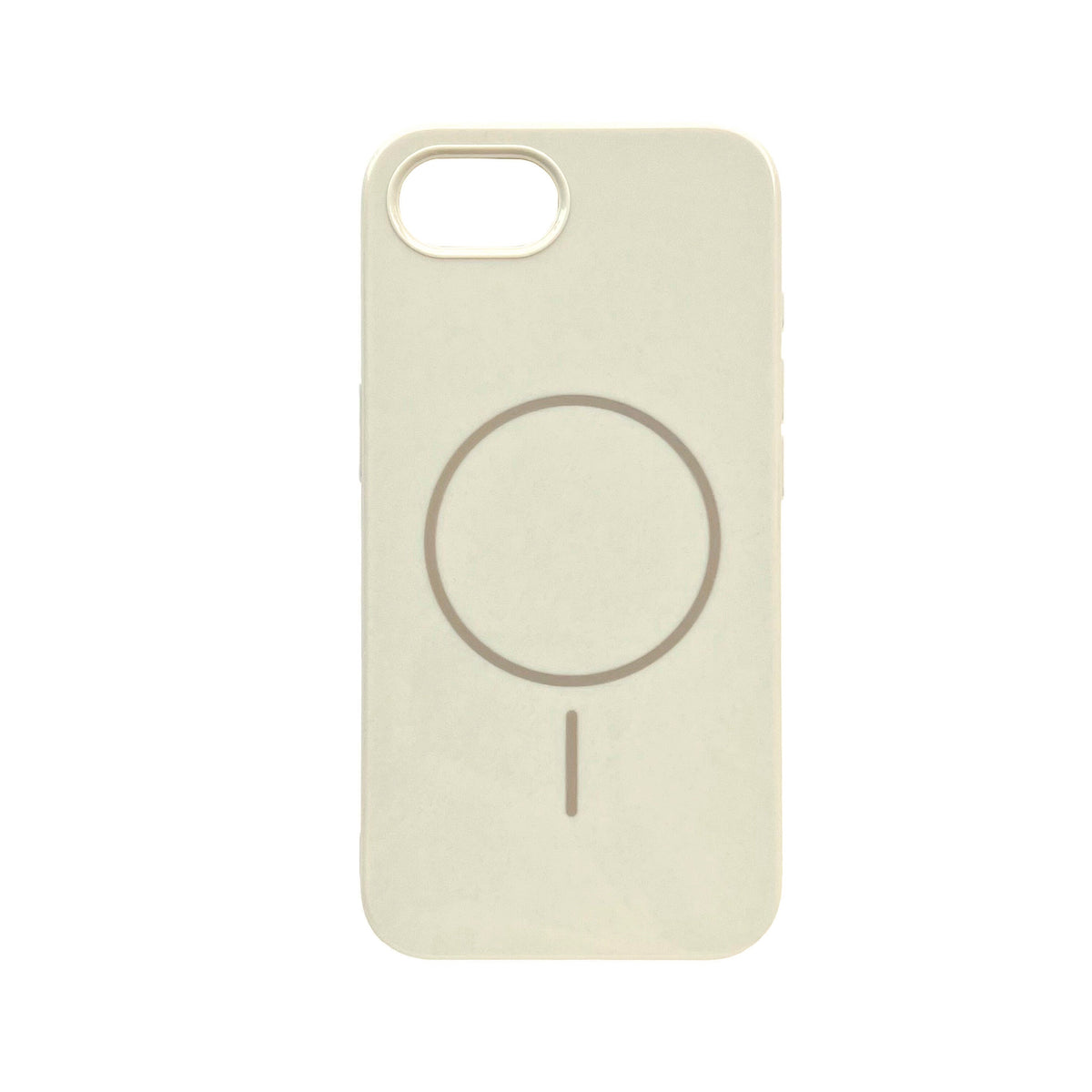 Apple iPhone 16e Hoesje - Wit - Glitter MagSafe Back Cover