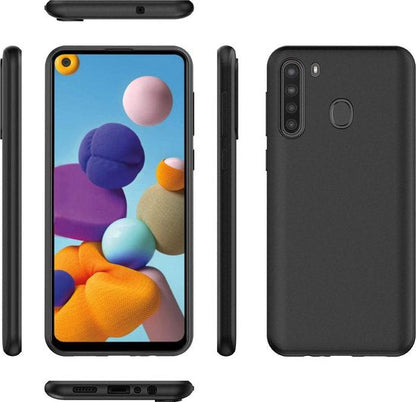 Samsung Galaxy A21 Hoesje - Zwart - Siliconen Back Cover