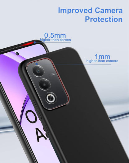Oppo A80 Hoesje - Zwart - Siliconen Back Cover