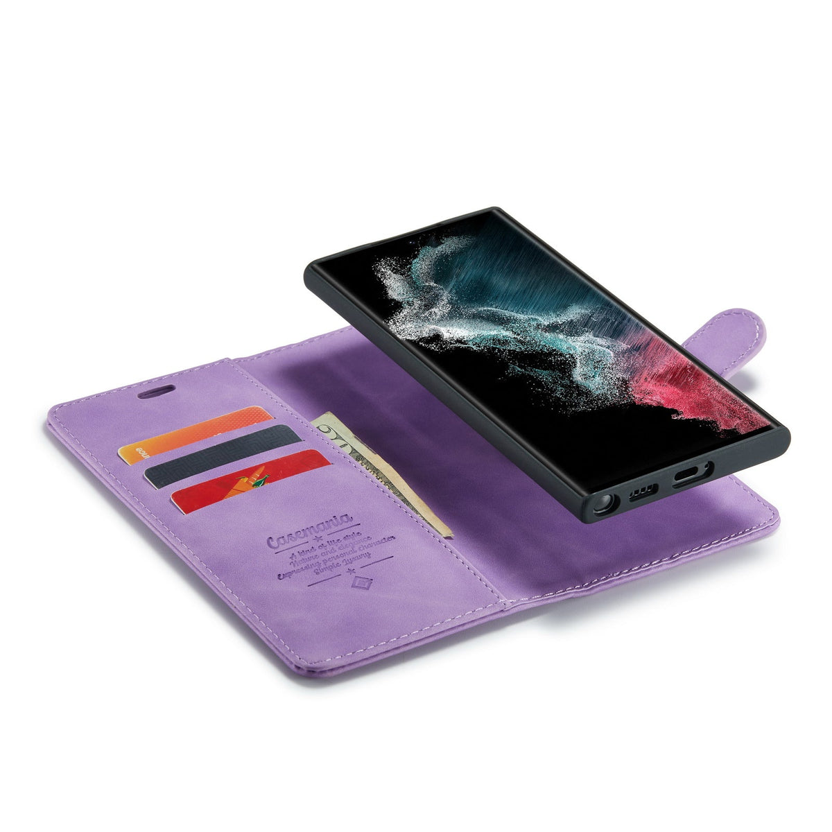 Samsung Galaxy S24 Ultra Hoesje - Bright Lila - 2 in 1 Bookcase