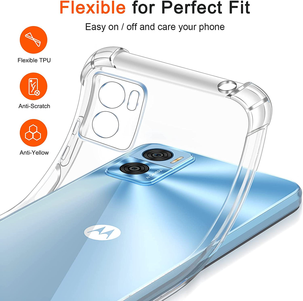 Motorola Moto G06 Hoesje - Transparant - Anti-Shock Back Cover