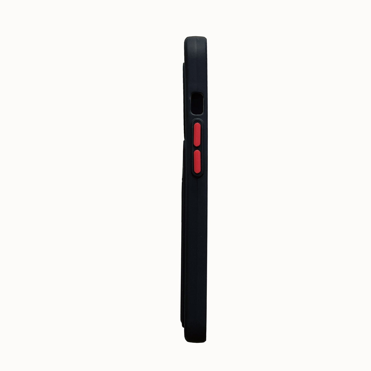Apple iPhone 15 Pro Max Hoesje - Zwart - Siliconen Back Cover met Pasjeshouder