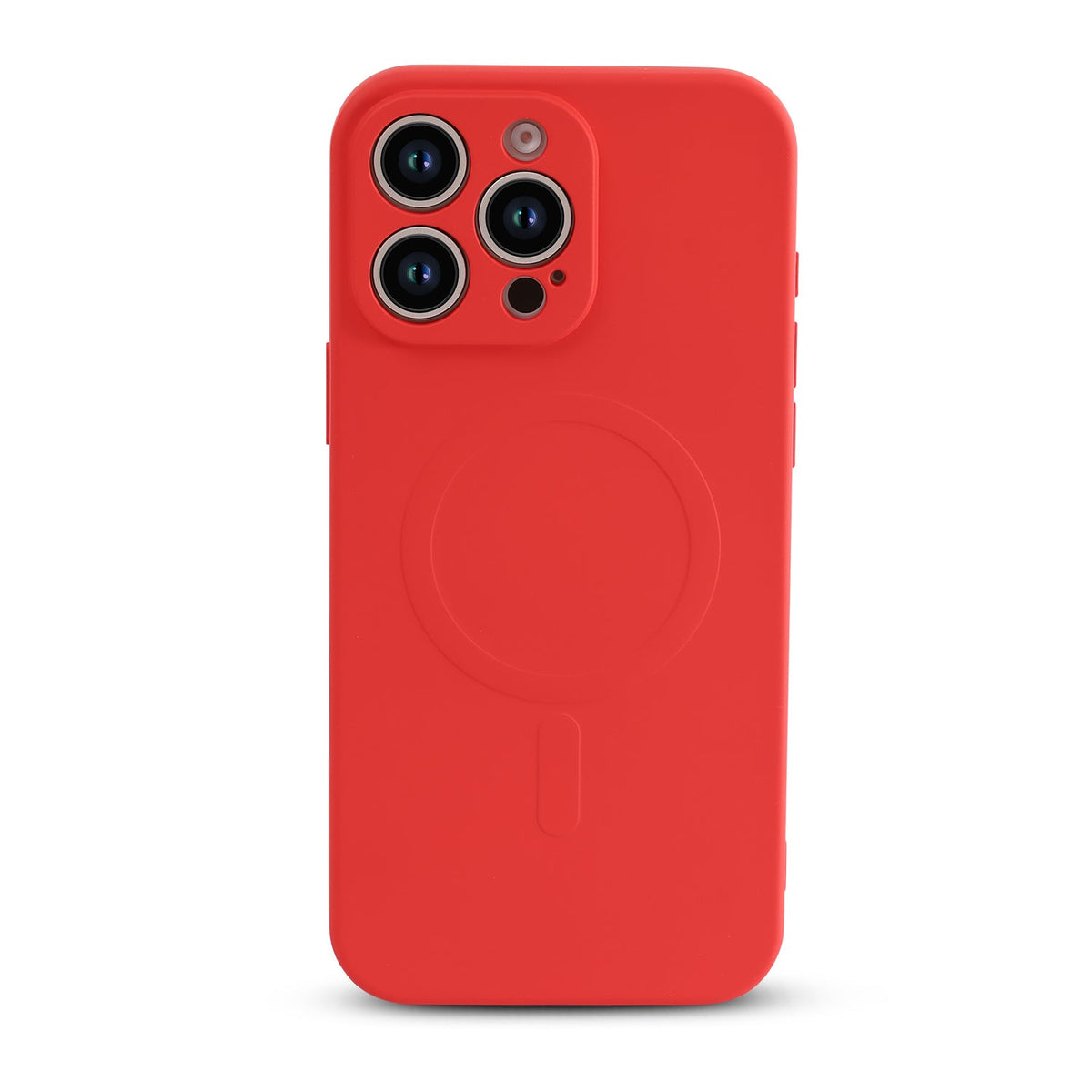 Apple iPhone 16 Pro Hoesje - Rood - Liquid Siliconen MagSafe Back Cover