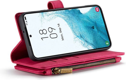 Samsung Galaxy S23 Plus Case - Royal Fuchsia - Luxury Wallet Case with Zipper