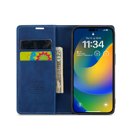 Apple iPhone 15 Pro Max Case - Navy Blue - Slim Wallet Case
