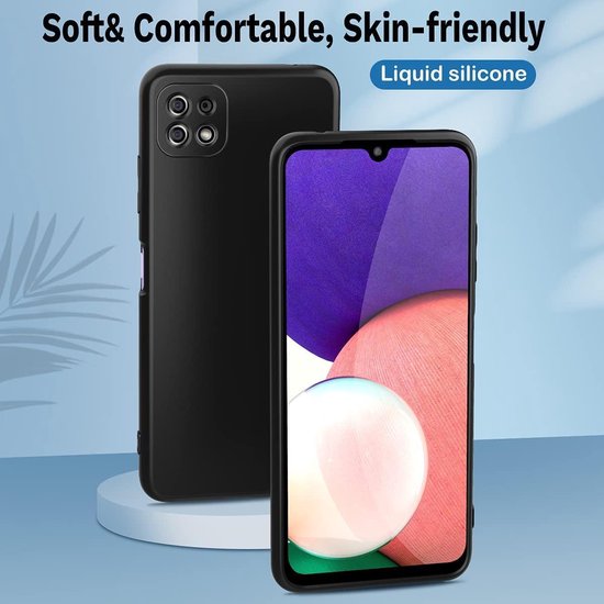 Samsung Galaxy A22 5G Hoesje - Zwart - Siliconen Back Cover