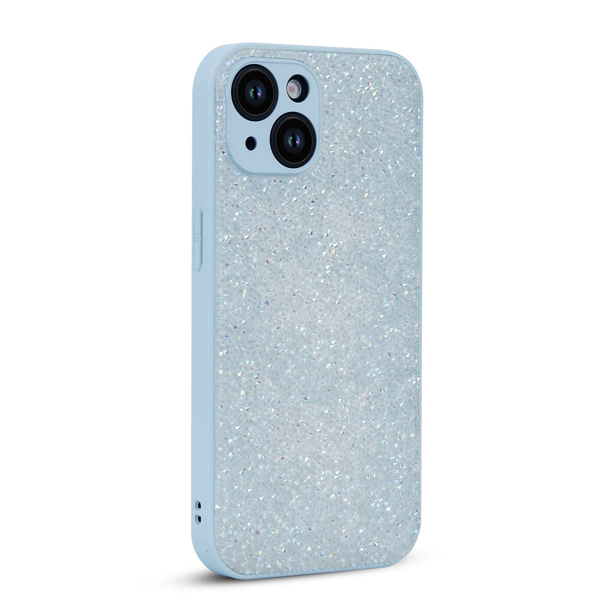 Apple iPhone 11 Hoesje - Blauw - Diamant Glitter Back Cover