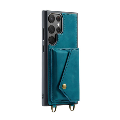 Samsung Galaxy S23 Ultra Case - Emerald Green - Luxury Back Cover with Phone Strap