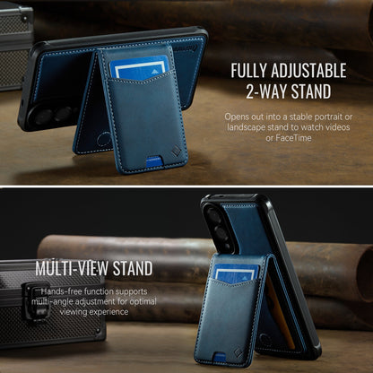 Samsung Galaxy S25 Edge Hoesje - Navy Blue - Back Cover met Pasjeshouder