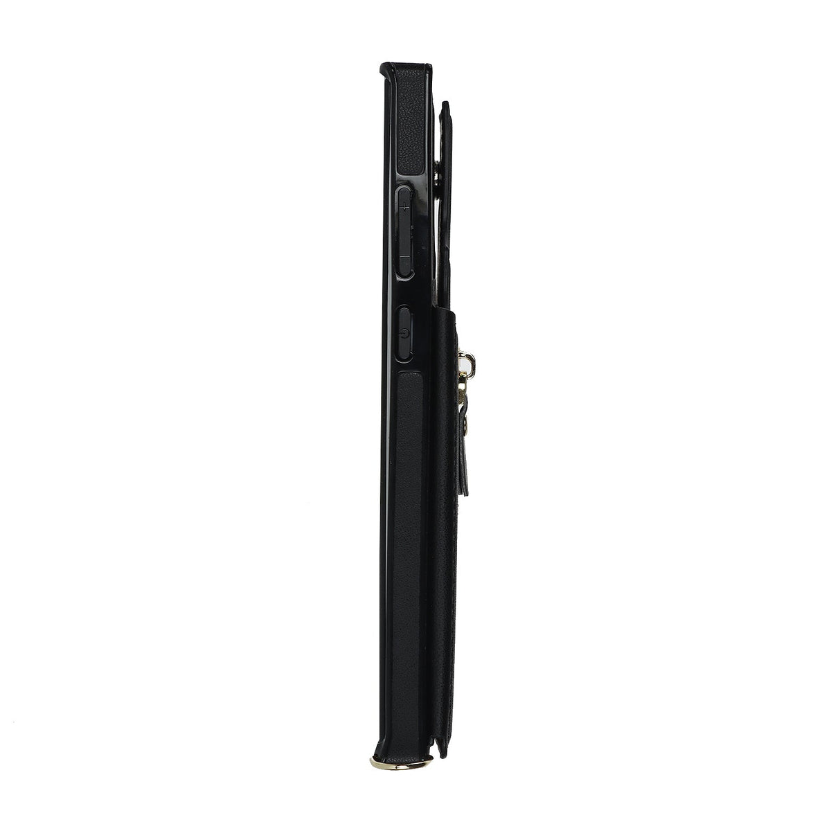 Samsung Galaxy S24 Ultra Hoesje - Zwart - Luxe Back Cover met Telefoonkoord en Rits