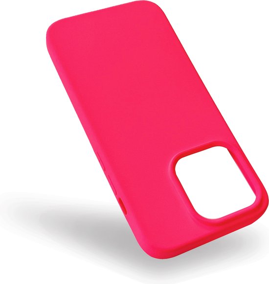 iPhone 14 Pro Hoesje - Neon Roze - Strong Siliconen Back Cover
