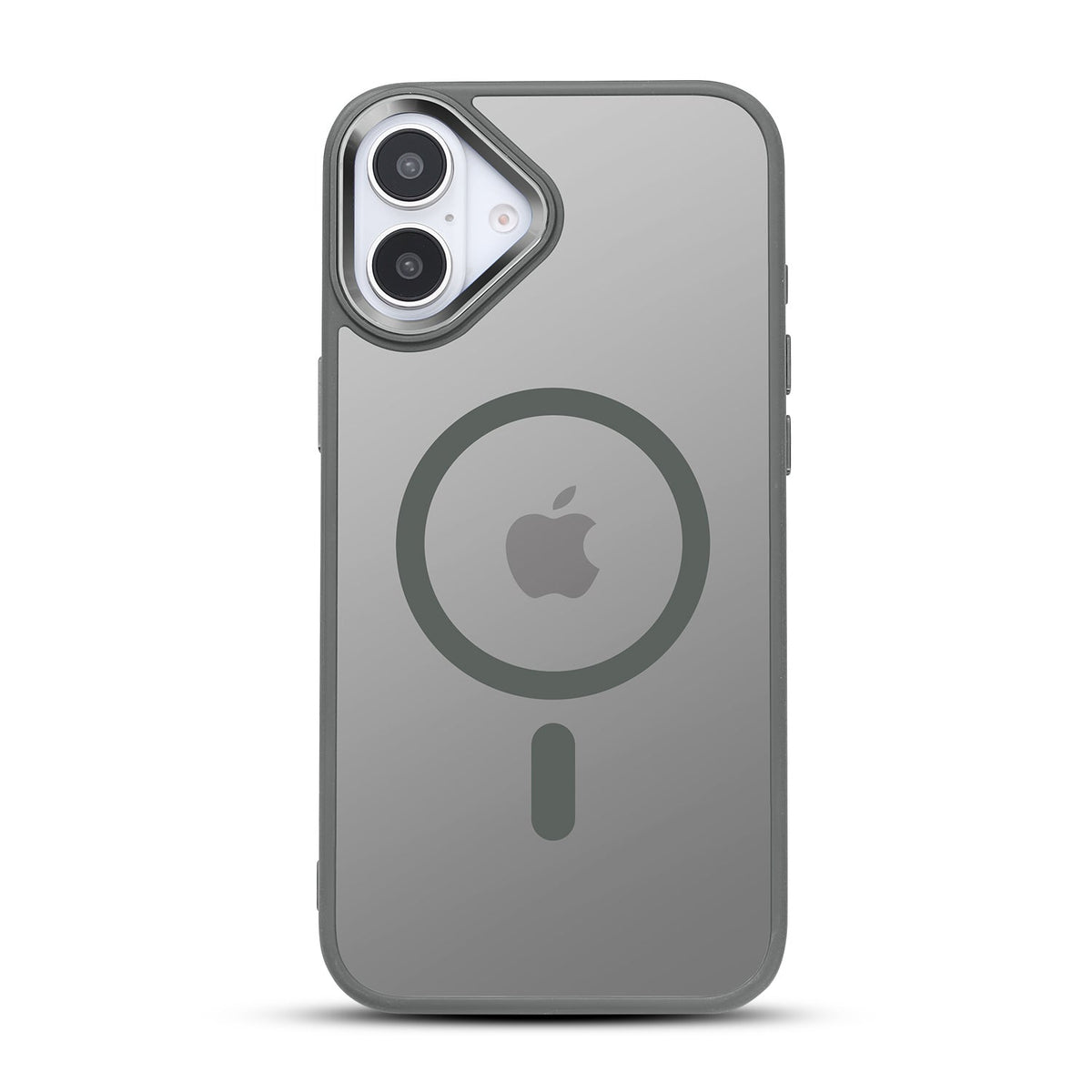 Apple iPhone 16 Plus Hoesje - Grijs - Bumper MagSafe Back Cover