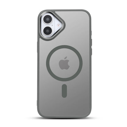 Apple iPhone 16 Hülle - Grau - Bumper-MagSafe-Backcover