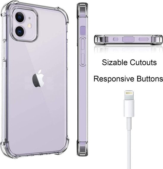 Apple iPhone 12 Mini Case - Clear - Shockproof Back Cover