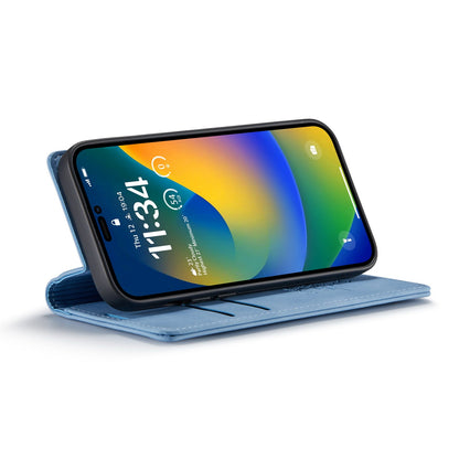 iPhone 15 Pro Hoesje - Sky Blue - Dunne Bookcase