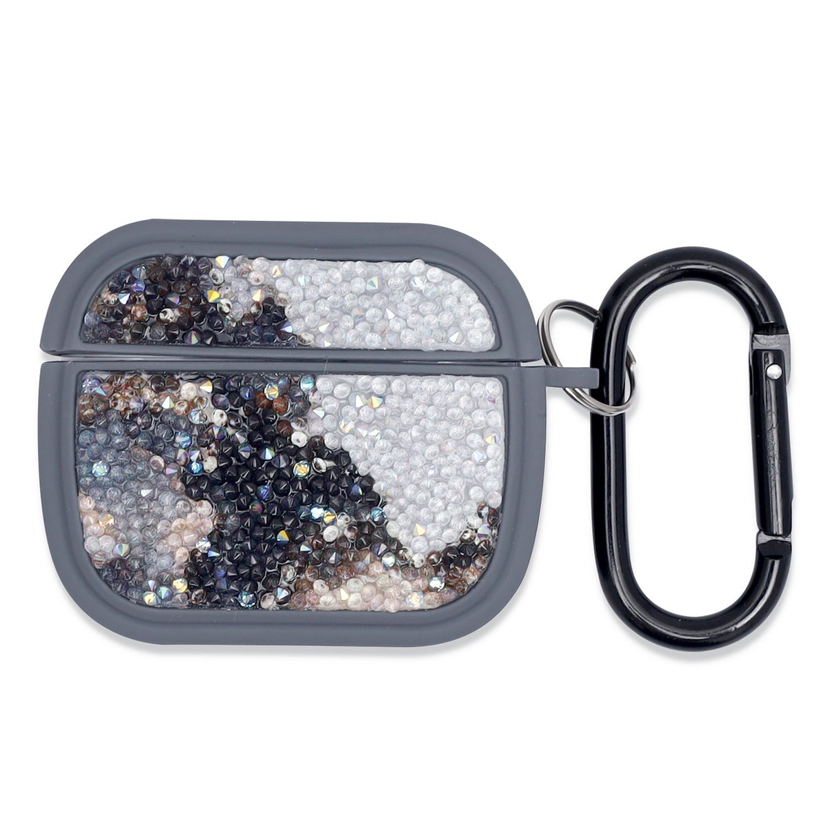 Apple AirPods 3 Case - Diamond Marble Glitter with Ring - Grey