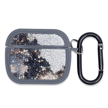 Apple AirPods 3 Case - Diamond Marble Glitter with Ring - Grey