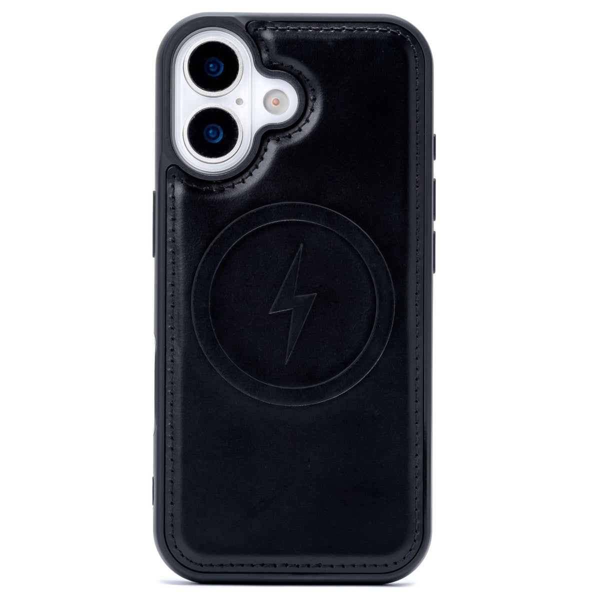 Apple iPhone 17 Hülle - Charcoal Gray - Echtleder-MagSafe-Backcover