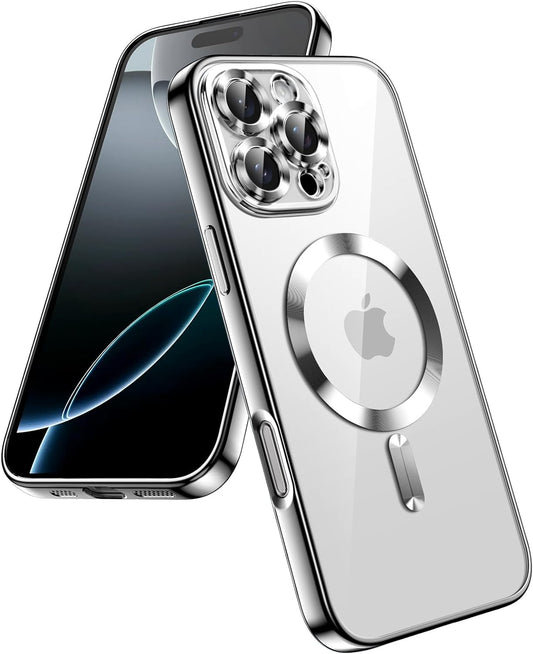 Apple iPhone 16 Pro Max Hülle - Silber - Silikon-MagSafe-Backcover
