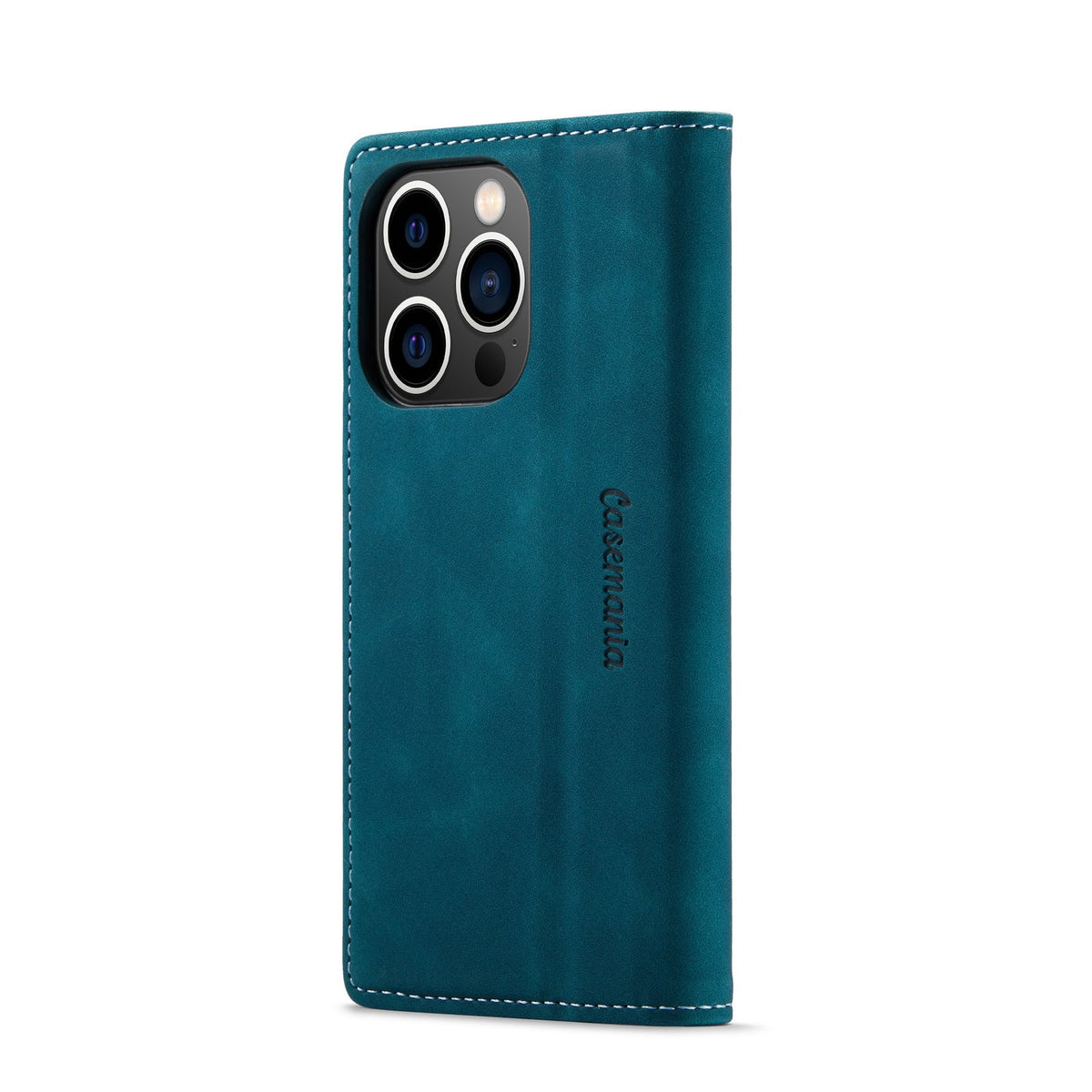 iPhone 15 Pro Hoesje - Emerald Green - Dunne Bookcase